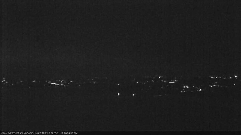 Lake Travis webcam, November 17, 2023 11:00 PM CT