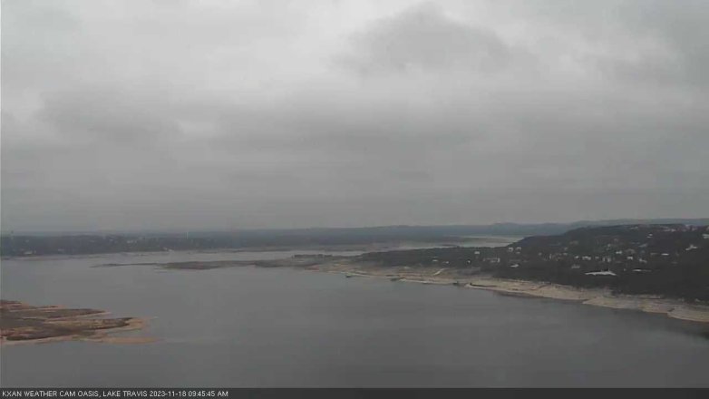 Lake Travis webcam, November 18, 2023 9:45 AM CT