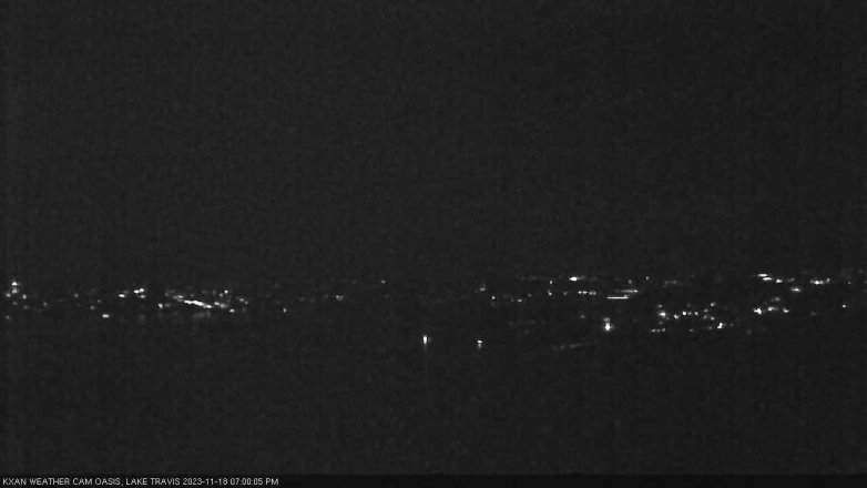 Lake Travis webcam, November 18, 2023 7:00 PM CT