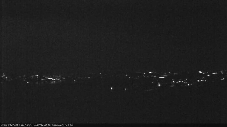 Lake Travis webcam, November 18, 2023 7:25 PM CT