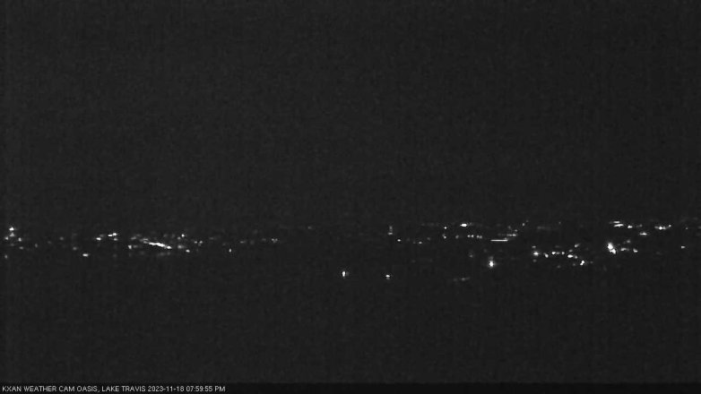 Lake Travis webcam, November 18, 2023 8:00 PM CT