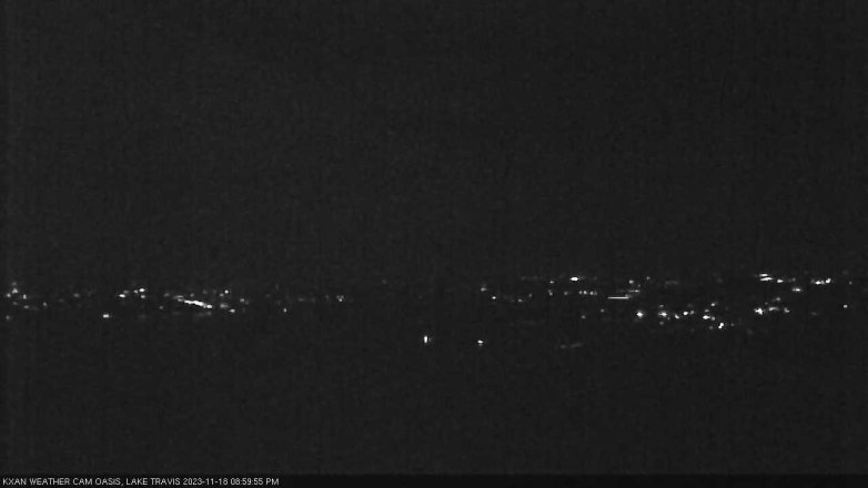 Lake Travis webcam, November 18, 2023 9:00 PM CT