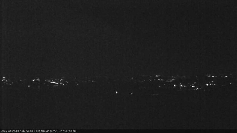 Lake Travis webcam, November 18, 2023 9:25 PM CT