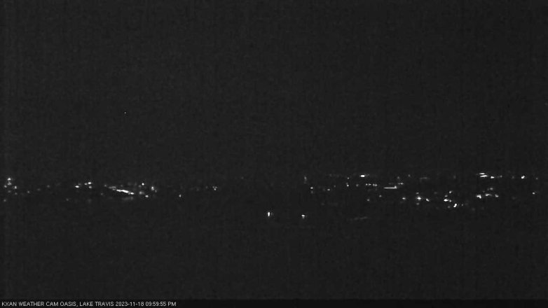 Lake Travis webcam, November 18, 2023 10:00 PM CT