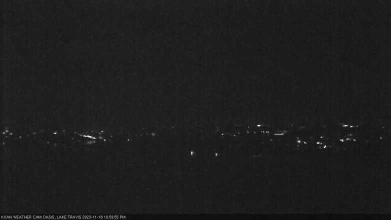 Lake Travis webcam, November 18, 2023 11:00 PM CT