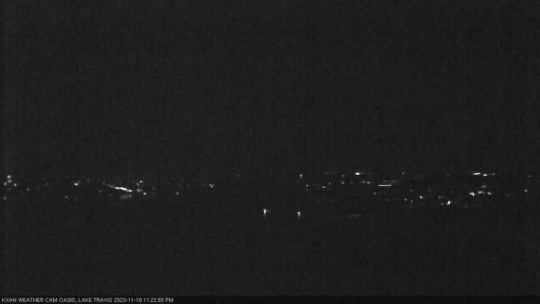 Lake Travis webcam, November 18, 2023 11:25 PM CT