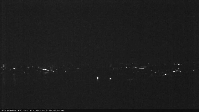 Lake Travis webcam, November 18, 2023 11:45 PM CT