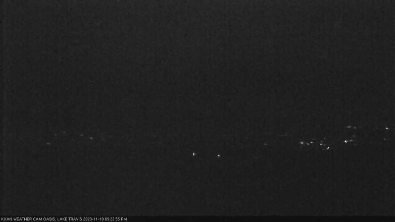 Lake Travis webcam, November 19, 2023 9:25 PM CT