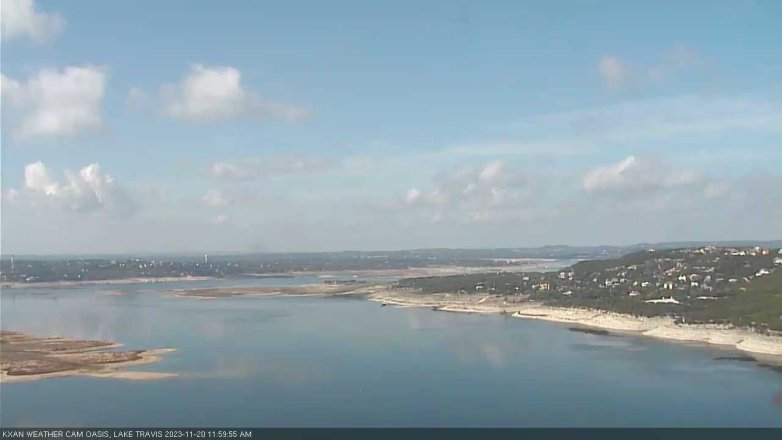 Lake Travis webcam, November 20, 2023 12:00 PM CT