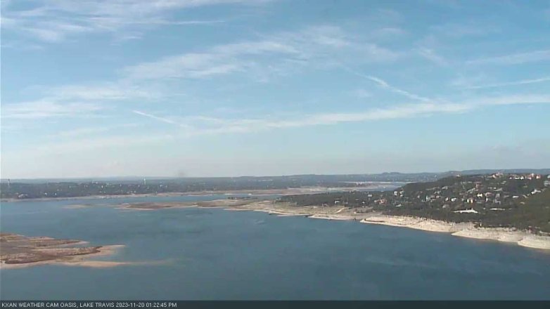 Lake Travis webcam, November 20, 2023 1:25 PM CT