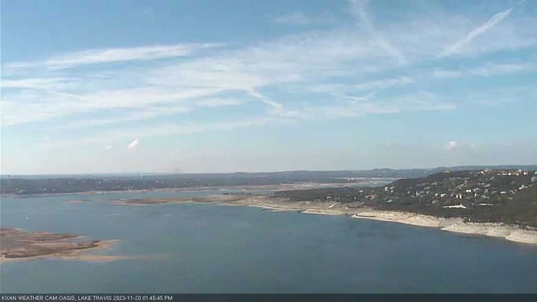 Lake Travis webcam, November 20, 2023 1:45 PM CT