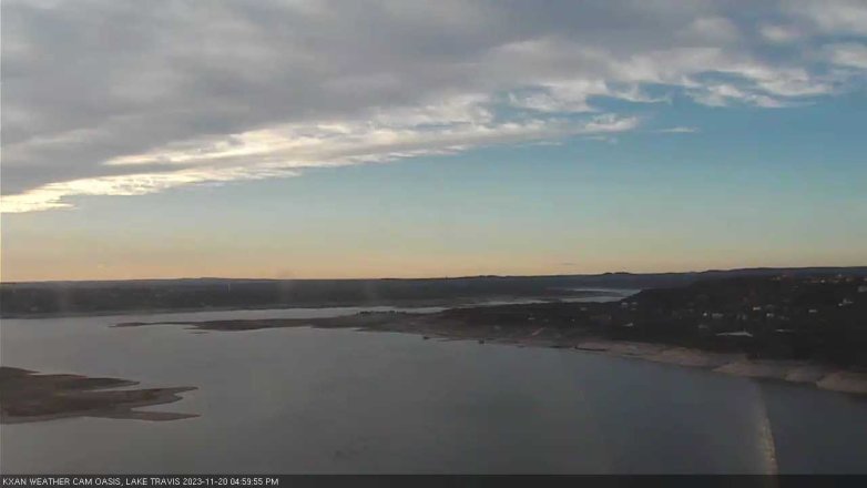 Lake Travis webcam, November 20, 2023 5:00 PM CT