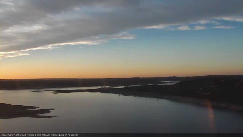 Lake Travis webcam, November 20, 2023 5:25 PM CT