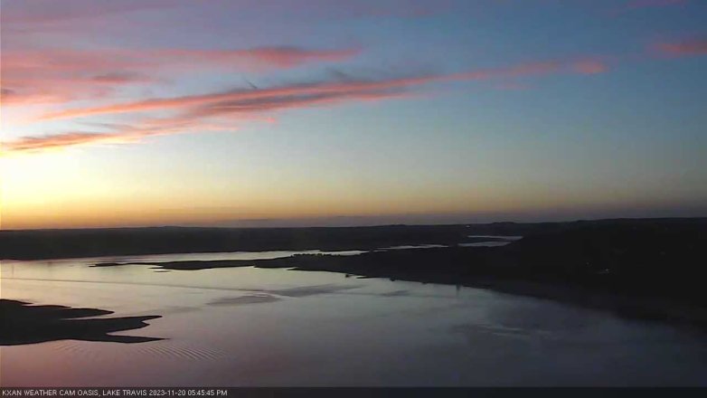 Lake Travis webcam, November 20, 2023 5:45 PM CT