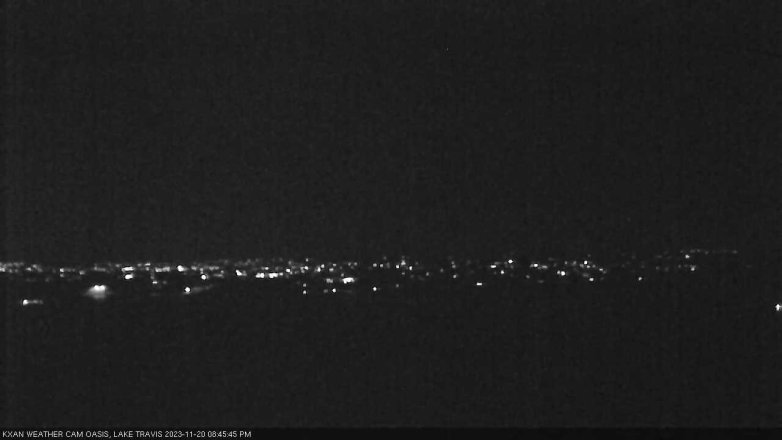 Lake Travis webcam, November 20, 2023 8:45 PM CT