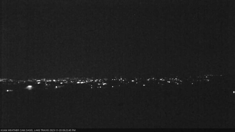 Lake Travis webcam, November 20, 2023 9:25 PM CT