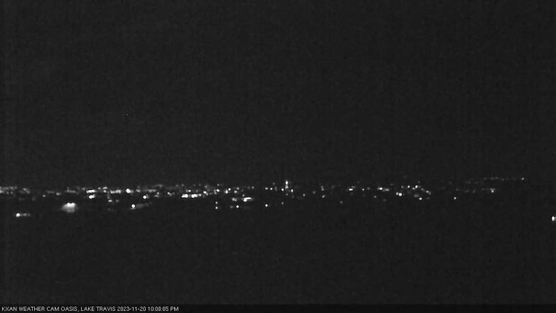 Lake Travis webcam, November 20, 2023 10:00 PM CT