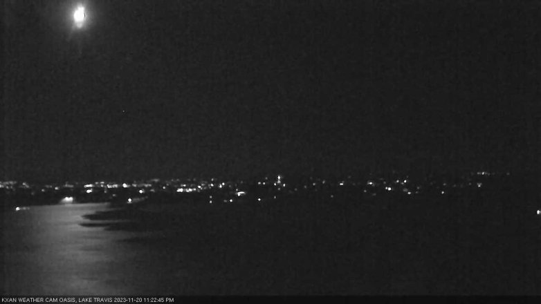 Lake Travis webcam, November 20, 2023 11:25 PM CT