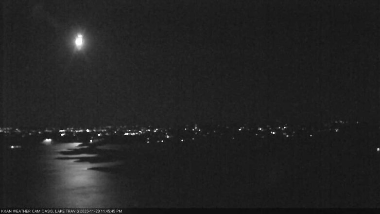 Lake Travis webcam, November 20, 2023 11:45 PM CT