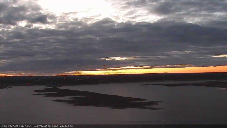 Lake Travis webcam, November 21, 2023 5:45 PM CT