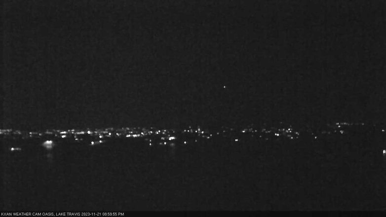 Lake Travis webcam, November 21, 2023 9:00 PM CT