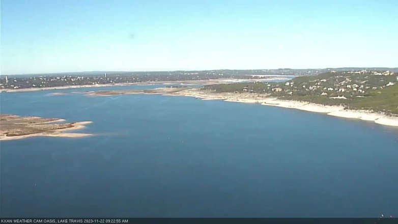 Lake Travis webcam, November 22, 2023 9:25 AM CT