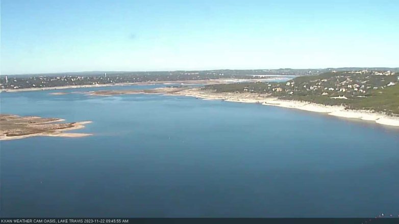 Lake Travis webcam, November 22, 2023 9:45 AM CT