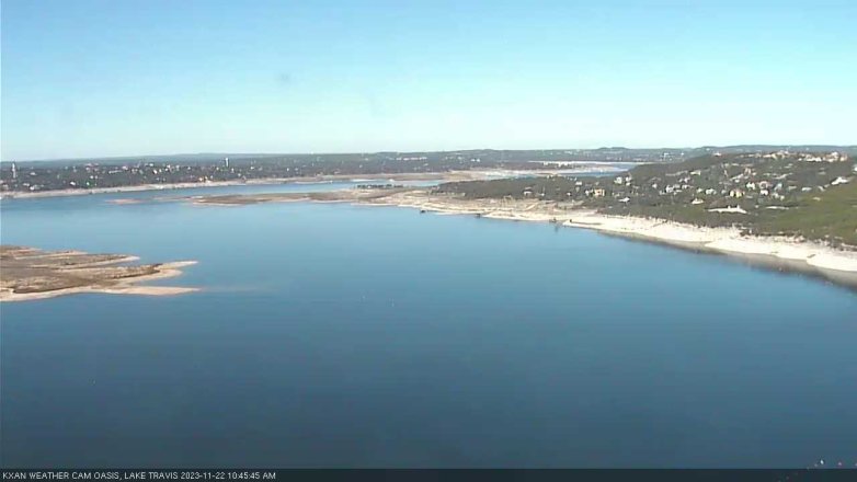 Lake Travis webcam, November 22, 2023 10:45 AM CT