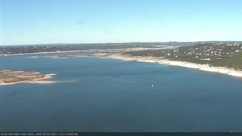 Lake Travis webcam, November 22, 2023 11:45 AM CT