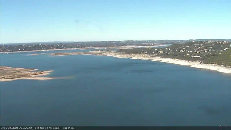 Lake Travis webcam, November 22, 2023 12:00 PM CT