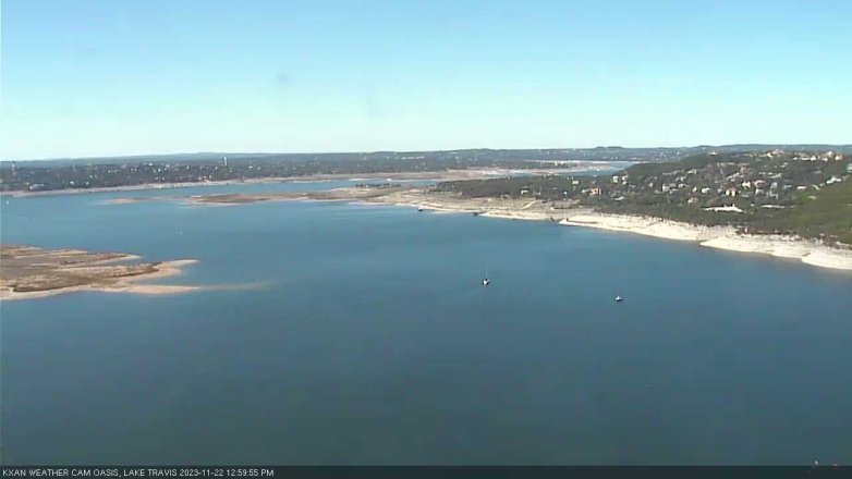 Lake Travis webcam, November 22, 2023 1:00 PM CT