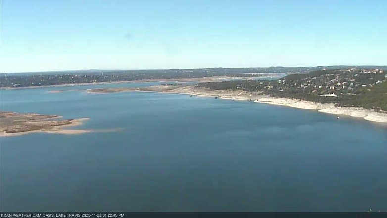 Lake Travis webcam, November 22, 2023 1:25 PM CT