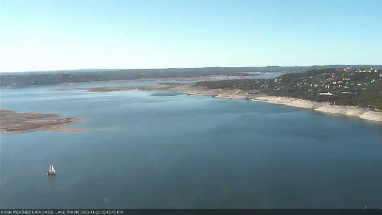 Lake Travis webcam, November 22, 2023 2:45 PM CT