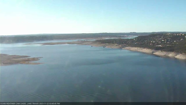 Lake Travis webcam, November 22, 2023 3:45 PM CT