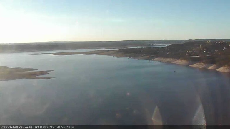 Lake Travis webcam, November 22, 2023 4:45 PM CT