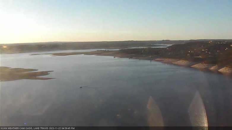 Lake Travis webcam, November 22, 2023 5:00 PM CT