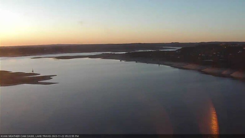 Lake Travis webcam, November 22, 2023 5:25 PM CT