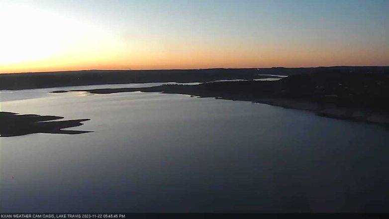 Lake Travis webcam, November 22, 2023 5:45 PM CT