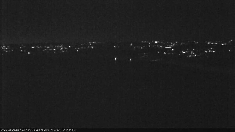 Lake Travis webcam, November 22, 2023 6:45 PM CT
