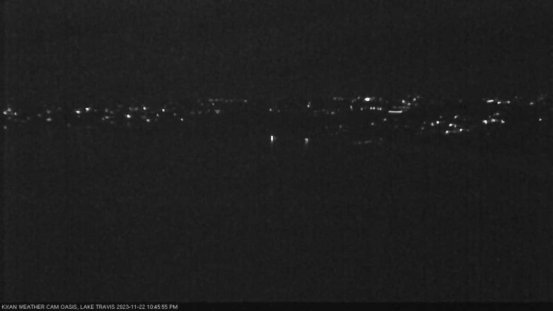 Lake Travis webcam, November 22, 2023 10:45 PM CT