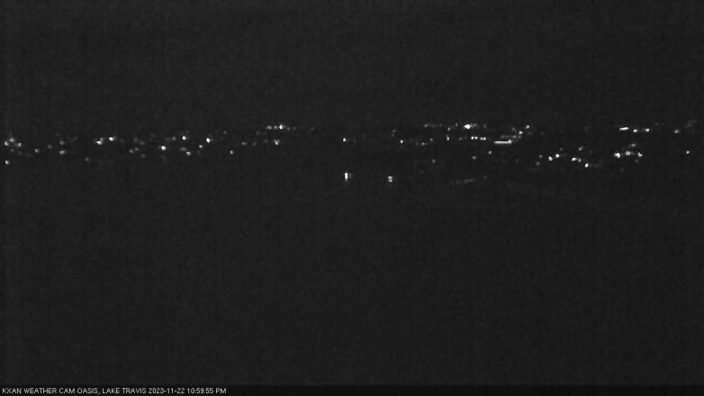 Lake Travis webcam, November 22, 2023 11:00 PM CT