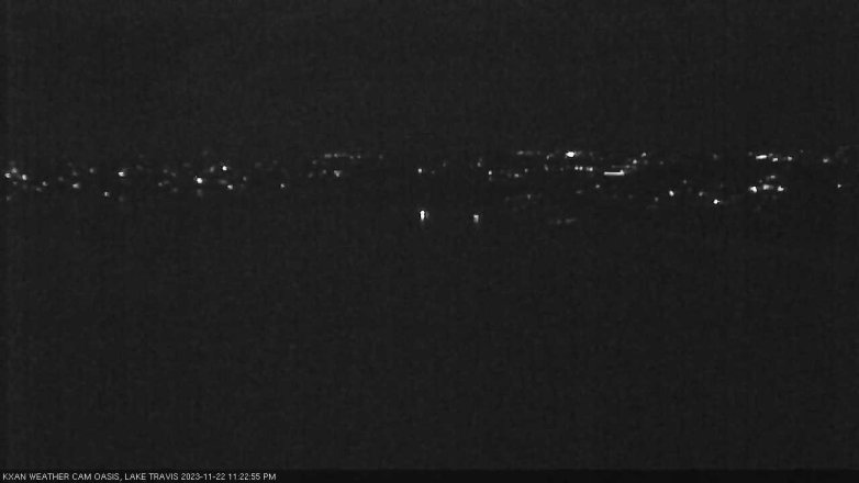 Lake Travis webcam, November 22, 2023 11:25 PM CT