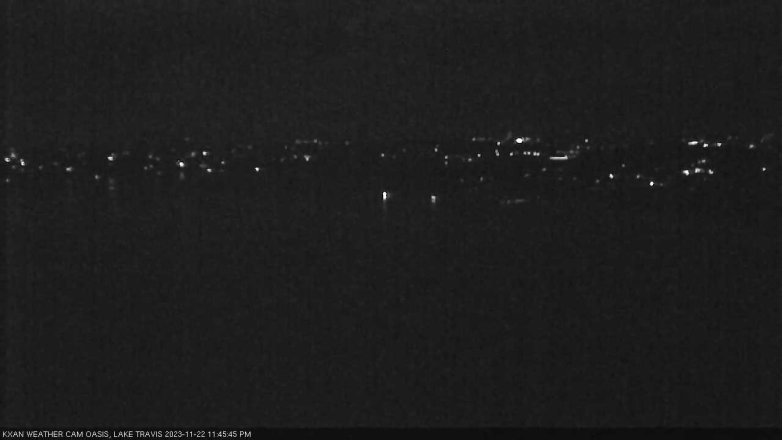 Lake Travis webcam, November 22, 2023 11:45 PM CT