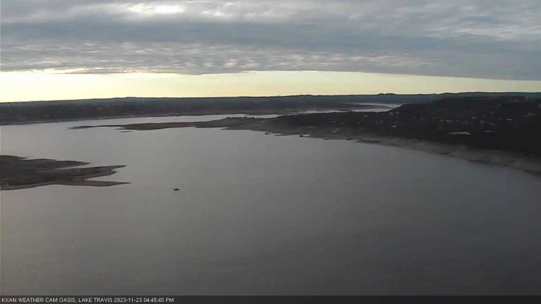 Lake Travis webcam, November 23, 2023 4:45 PM CT
