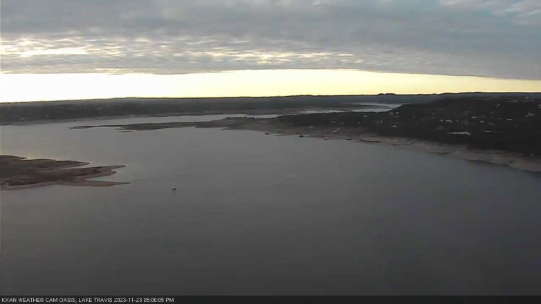 Lake Travis webcam, November 23, 2023 5:00 PM CT