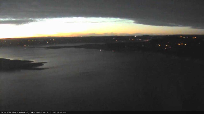 Lake Travis webcam, November 23, 2023 6:00 PM CT