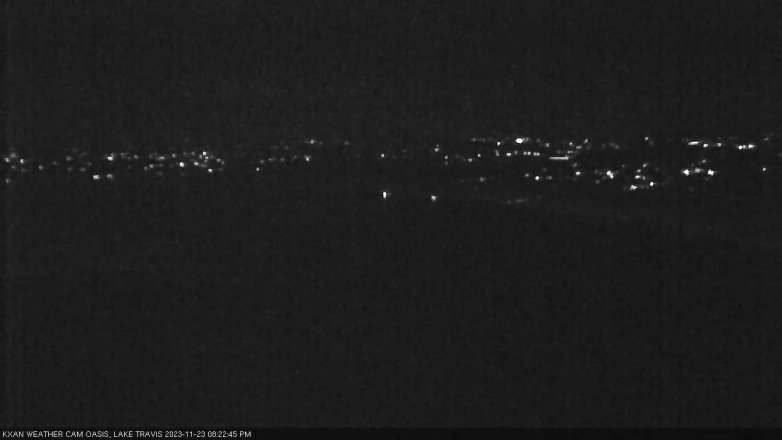 Lake Travis webcam, November 23, 2023 8:25 PM CT
