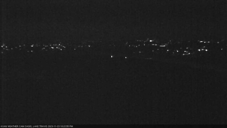 Lake Travis webcam, November 23, 2023 10:25 PM CT