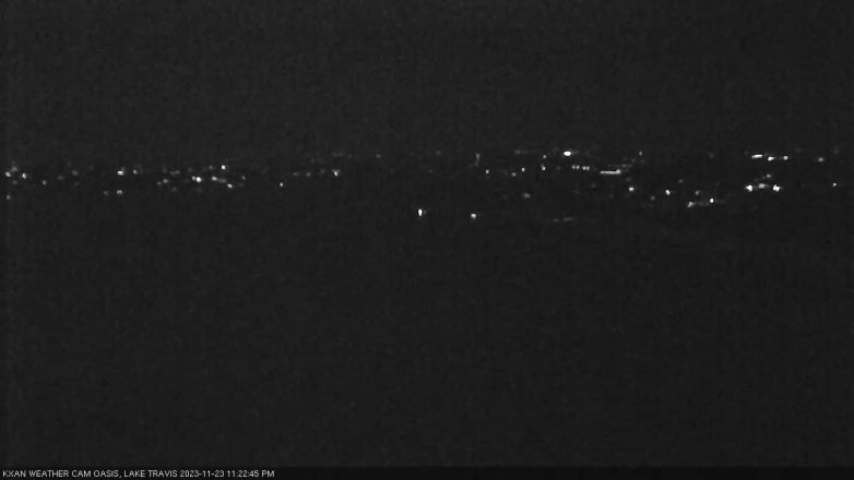 Lake Travis webcam, November 23, 2023 11:25 PM CT