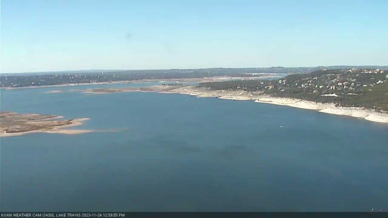 Lake Travis webcam, November 24, 2023 1:00 PM CT